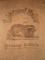 Rabbitwood Hollow Bunny Kibble flour sack items