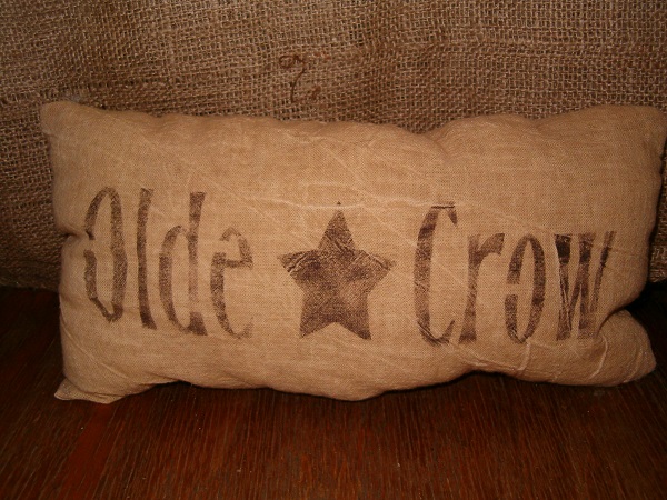 olde crow pillow