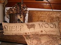 Rectangular  sheep wool pillow