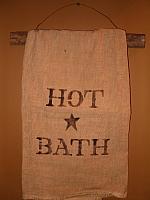 bath towel with lath hanger