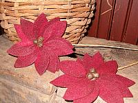 felt pointsettias