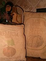 prim pumpkin pillows