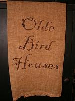 olde birdhouses towel