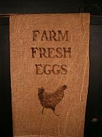 farm fresh eggs towel