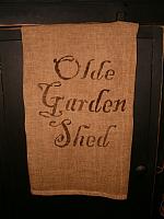 olde garden shed towel