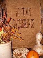 Autumn gatherings towel