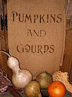 pumpkins and gourds towel