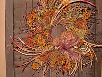 Fall pumpkin wreath