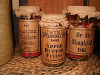 Fall pantry jars