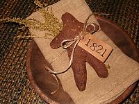 1821 gingerbread early settlers floursack towel