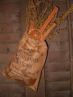 Cinnamon sticks stuffed ditty bag