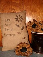 Olde Spring Thyme Gatherings pillow or towel