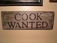 Cook Wanted sign