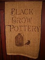 Black Crow Pottery towel