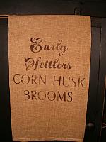 early settlers corn husk broom towel