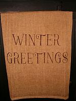 Wynter Greetings towel