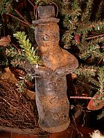 large beeswax snowman ornie