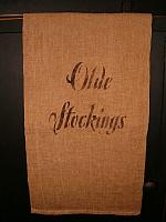 olde stockings pillow or towel