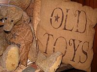 old toys pillow