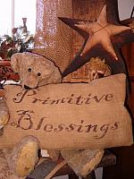 rectangular primitive blessings pillow