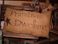 primitive dwelling pillow