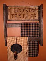 Colonial Textiles double towel rack