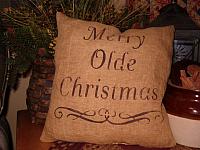 Merry Olde Christmas floursack pillow