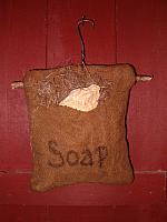 hanging heirloom soap pouch