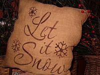 let it snow pillow