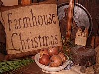 Farmhouse Christmas pillow