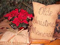 olde Christmas memories pillow