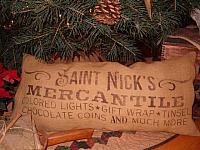 St Nick's Mercantile pillow