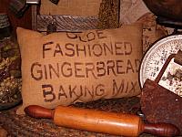 gingerbread baking mix pillow