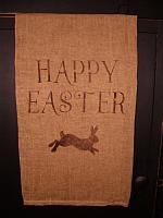 Happy Easter running bunny towel