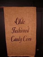 olde fashioned candy corn towel or pillow