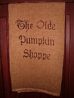 the olde pumpkin shoppe towel or pillow