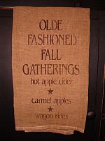 olde fashioned Fall gatherings towel