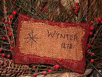 Wynter stitched patch pillow