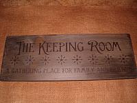 The Keeping Room sign