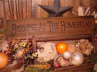 Harvest at the Homestead sign