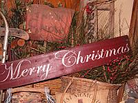 large Merry Christmas sign