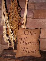 small olde harvest thyme pillow