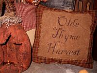 olde thyme harvest plaid pillow