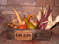 Gourd filled divided box