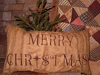 Merry Christmas star pillow