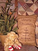 Simply Christmas feather tree pillow