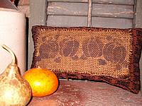 pumpkins in a row coverlet pillow