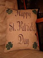 Happy St Patrick's Day pillow or towel