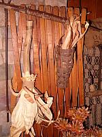 corn husk broom stick hanger