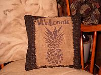 Welcome pineapple pillow